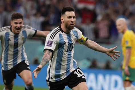 Lionel Messi Scores His First World Cup Knockout Stage Goal As