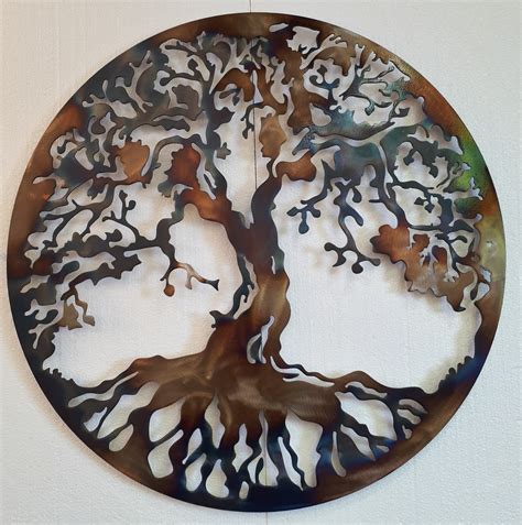 Round Metal Wall Art Ideas On Foter Iron Disc Home Wall Decoration