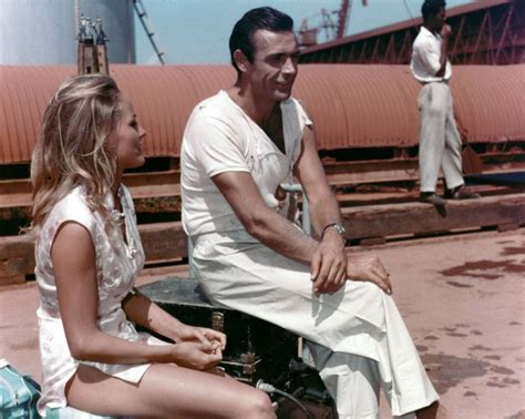 Sean Connery And Ursula Andress Behind The Scenes On The Set Of Dr No