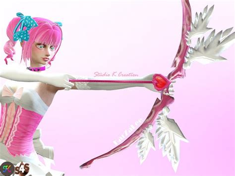 Studio K Creation Cupid Archery Wings Bow And Heart Arrow • Sims 4