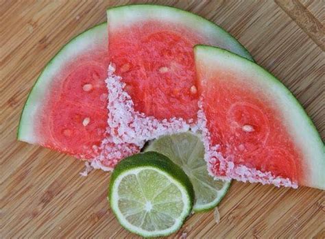 Soak In Tequila For 1 Hr Salt Lime Boom With Images Watermelon
