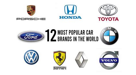 List Of Most Popular Car Brands Symbols Logos Decal Set 55 Off