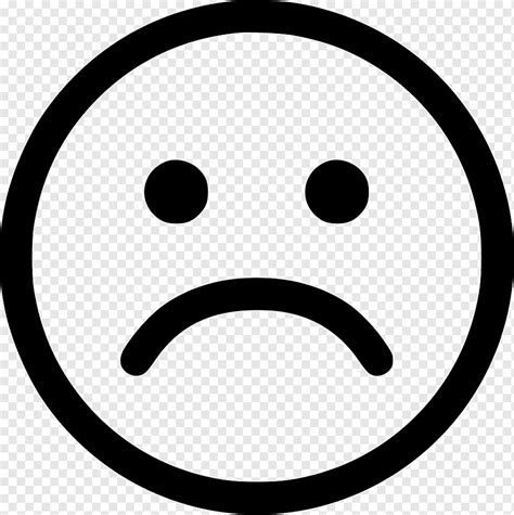 Black Sad Emoji Illustration Face Sadness Smiley Computer Icons Sad