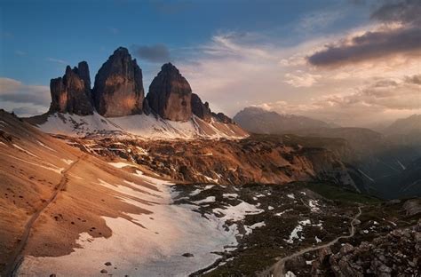 4547783 Mountains Italy Nature Clouds Summer Landscape Mist