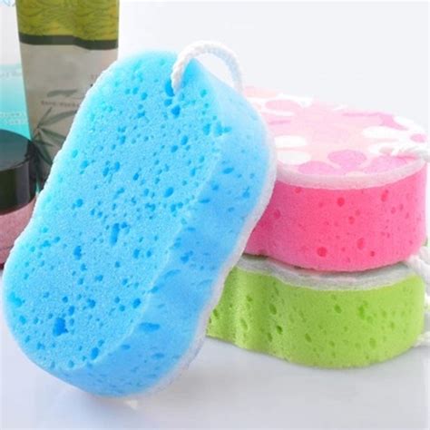 Bath Sponge Massage Multi Shower Exfoliating Body Cleaning Scrubber In