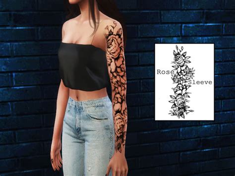 The Sims Resource Rose Sleeve Left Arm