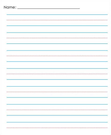 14 Lined Paper Templates In Pdf