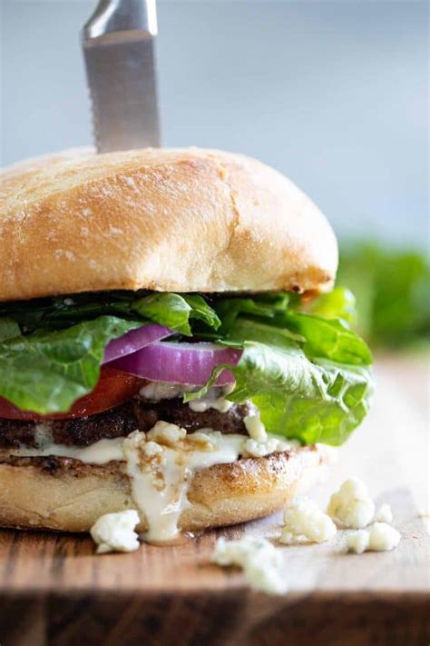 Easy Weeknight Blue Cheese Burgers Recipe Taste And Tell