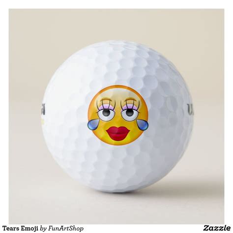 Tears Emoji Golf Balls In 2020 Golf Ball Ball Golf