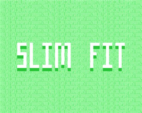 Slim Fit 8x8 Pixel Font By Vexed