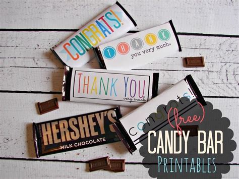 Since these candy wrappers have to fit certain size bars, it's important to make sure they print correctly. free candy bar wrapper thank you (and congrats) printables! | Candy bar labels, Candy bar ...