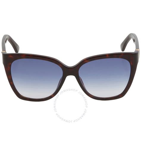 Moschino Blue Gradient Rectangular Ladies Sunglasses Mos066 S 0086 Dg 55 716736285153