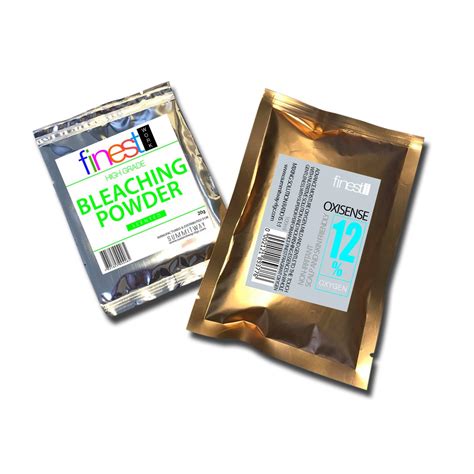 Allow us to show you how to bleach hair with a hair bleach kit so you can lighten your locks without a salon visit. HAIR BLEACHING POWDER 20g WITH FINEST OXIDIZER 100g ...