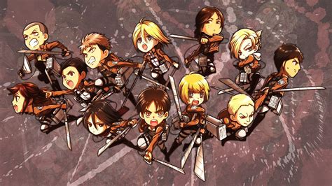 The anime seems so brutal but very well made. Attack On Titan Chibi Wallpapers HD - Wallpaper Cave