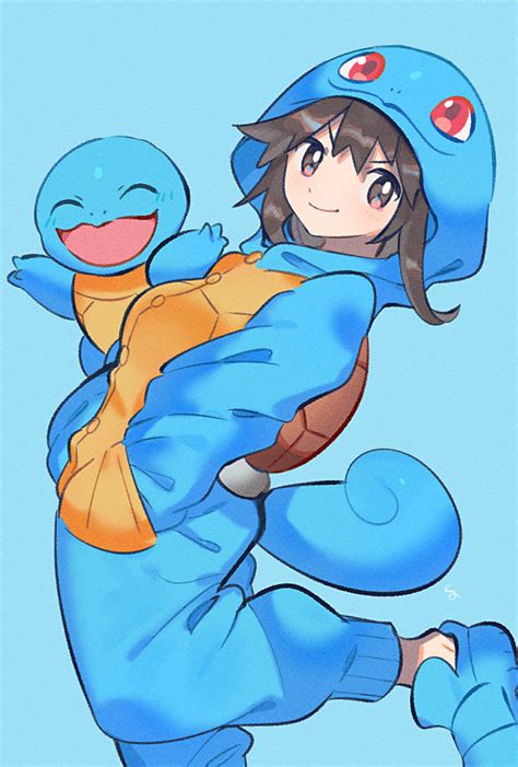 Leaf And Squirtle Pokemon And More Drawn By Yasaikakiage Danbooru