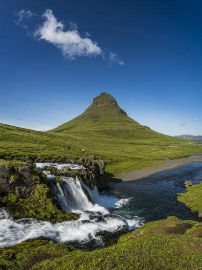 Kirkjufellsfoss Waterfalls And Mt Kirkjufell Grundarfjordur On