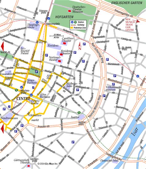 Detailed Tourist Map Of Munich City Munich Detailed T