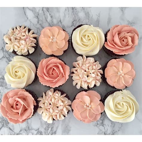 Pastel colours reminds us of elegance and class, unlike other shades, too much pastel is never too much. Pastel peach wedding | Floral cupcakes, Flower cupcakes ...