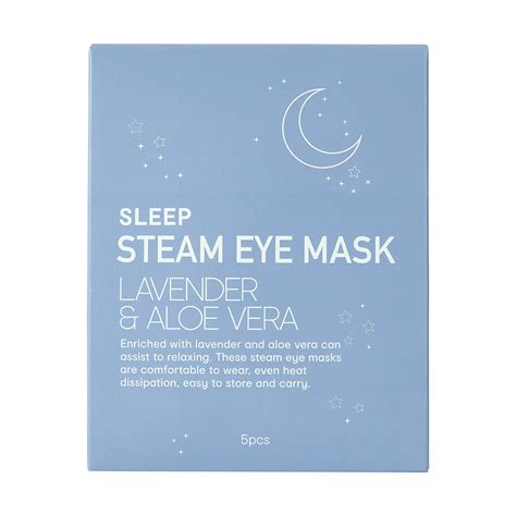 5 Piece Sleep Steam Eye Mask Lavender And Aloe Vera Kmart Nz