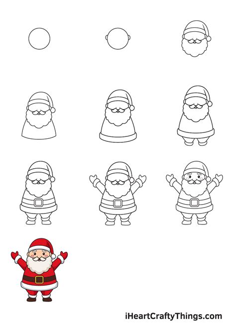 How To Draw An Easy Santa Claus Miller Wheng1996