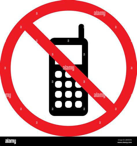 Cellphone Not Allowed Sign Vector Turn Off Mobile Phones Perfect For