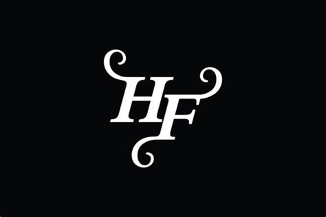 Monogram Hf Logo V2 Graphic By Greenlines Studios · Creative Fabrica