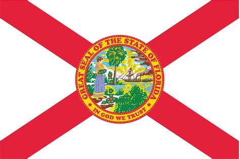 Nylglo Florida State Flag 3 Fth X 5 Ftw Outdoor 2neh9140960 Grainger