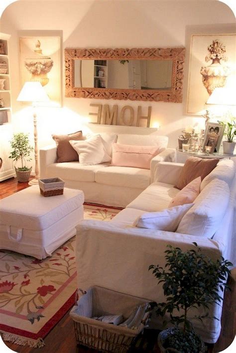 42 Comfy Farmhouse Shabby Chic Living Room Decor Ideas