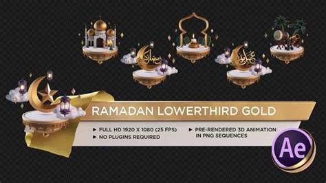 Download more templates for free. VIDEOHIVE RAMADAN LOWER THIRD GOLD - Download Free After ...