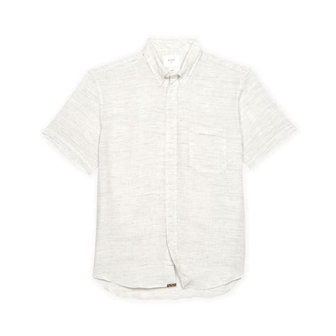 Tuscumbia Short Sleeve Linen Shirt Natural Short Sleeve Linen
