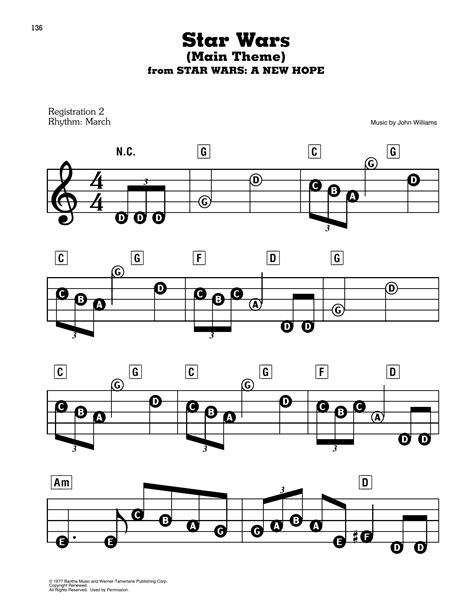 Star Wars Theme Song Violin Sheet Music For Beginners Selections From