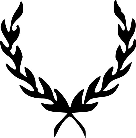 SVG Laurel Leaves Wreath Free SVG Image Icon SVG Silh