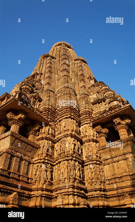 India Madhya Pradesh Khajuraho Vishvanatha Temple Stock Photo Alamy