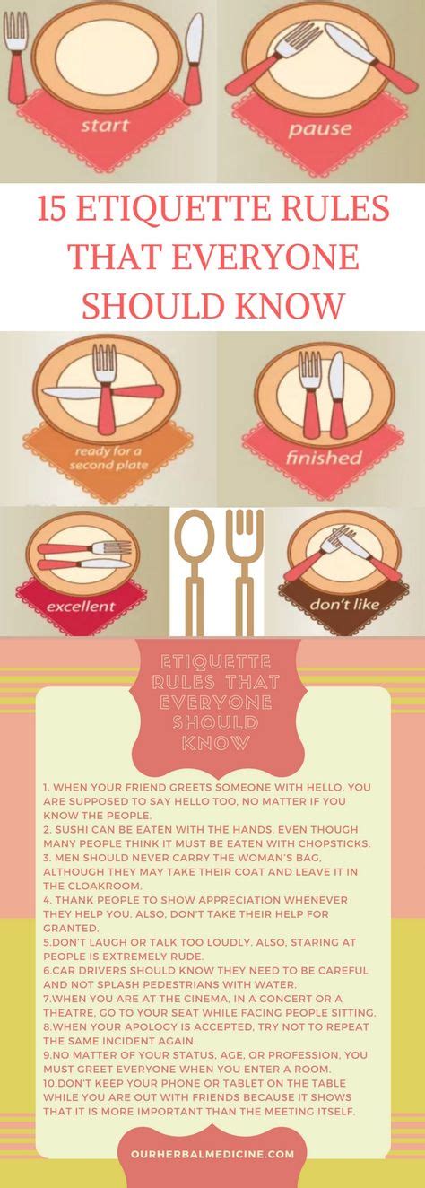 15 Etiquette Rules That Everyone Should Know Etiquette And Manners