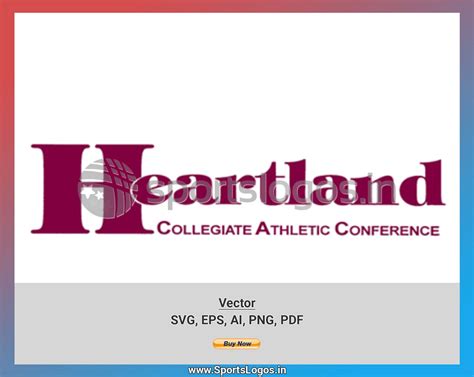 Heartland Collegiate Athletic Conference College Sports Vector Svg