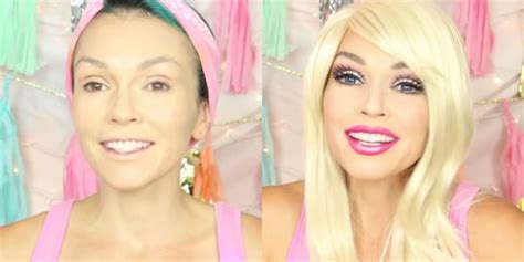 Woman Transforms Herself Into Barbie Using Only Makeup Barbie Makeup Makeup Transformation