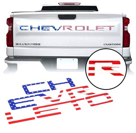 Buy Vektor Tailgate Inserts Letters Compatible With 2019 2021 Chevrolet