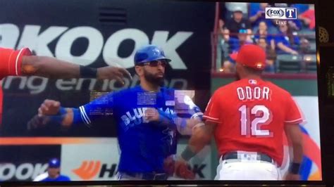 Roughed Odor Punches Jose Bautista Youtube