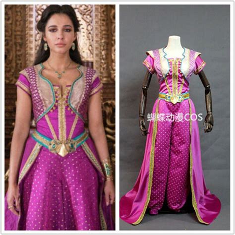 Adult Princess Jasmine Red Dress Cosplay Costume Cosplay Movie Aladdin