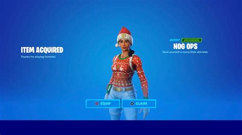 How To Get Nog Ops Skin For Free In Fortnite Youtube