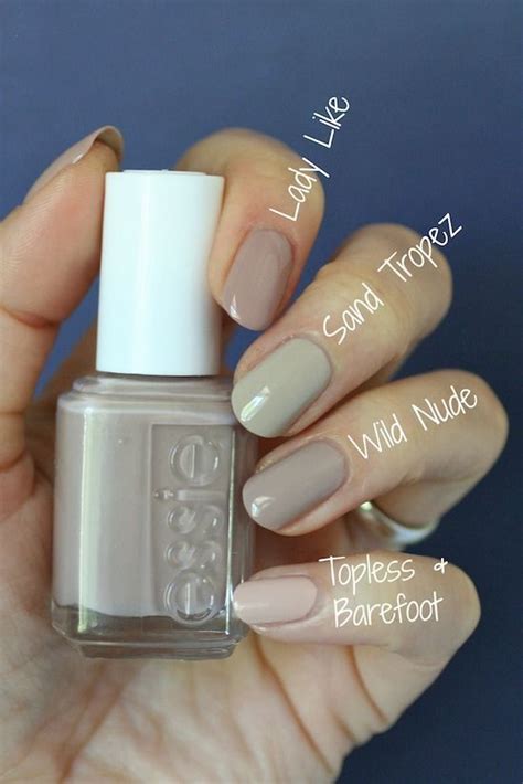 Essie Wild Nude Collection Swatches Comparisons Essie Envy Neutral Nails Nails Nail