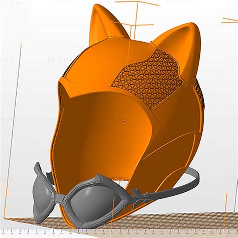 Catwoman Arkham Knight Helmet And Goggles 3d Model Ready To Print Stl