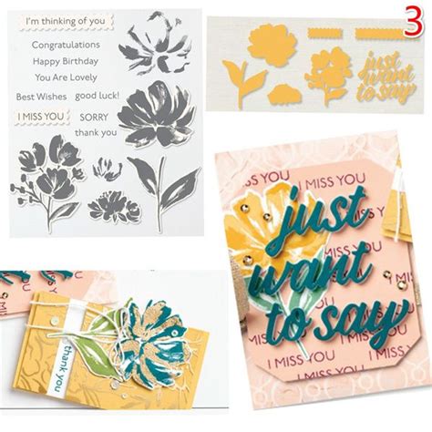 Sentiment Stamps Wish Greeting Card Inspiration Card Making
