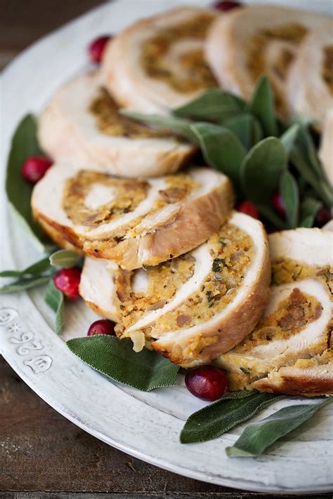turkey roulades with sausage cornbread stuffing — cooking with cocktail rings recipes sausage