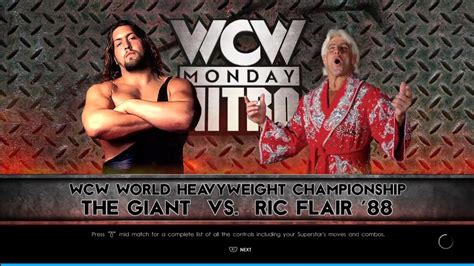 The Giant Vs Ric Flair WCW Monday Nitro 96 WWE 2K22 YouTube