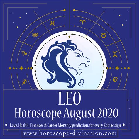 Monthly Horoscope August 2020 12x Love Career And Health
