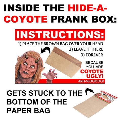 Prank Mail Hide A Coyote Sex Kit Prank Box Gag T Prank Etsy
