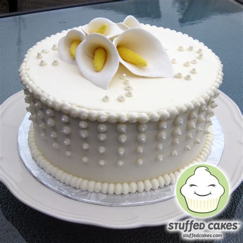Stuffed Cakes Calla Lily Wedding Cake