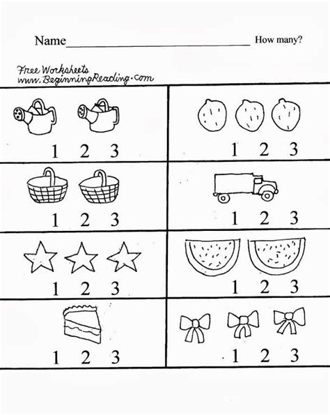 1 To 1 Correspondence Worksheets