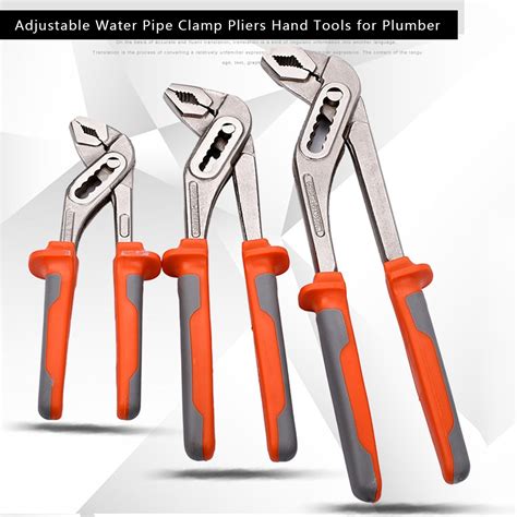 New 81012 Universal Adjustable Water Pipe Clamp Pliers Heavy Duty